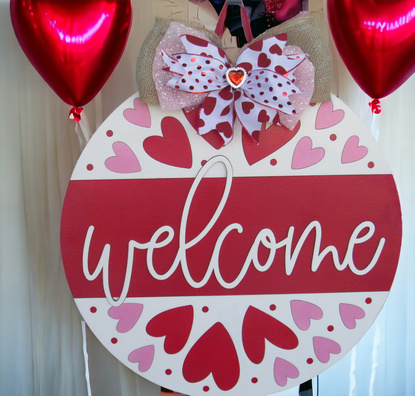 Personalized Door hanger | Valentine Door Hanger - Lasernique