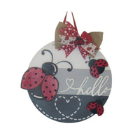 Thumbnail for Ladybug Decor - Door Hanger Welcome Sign
