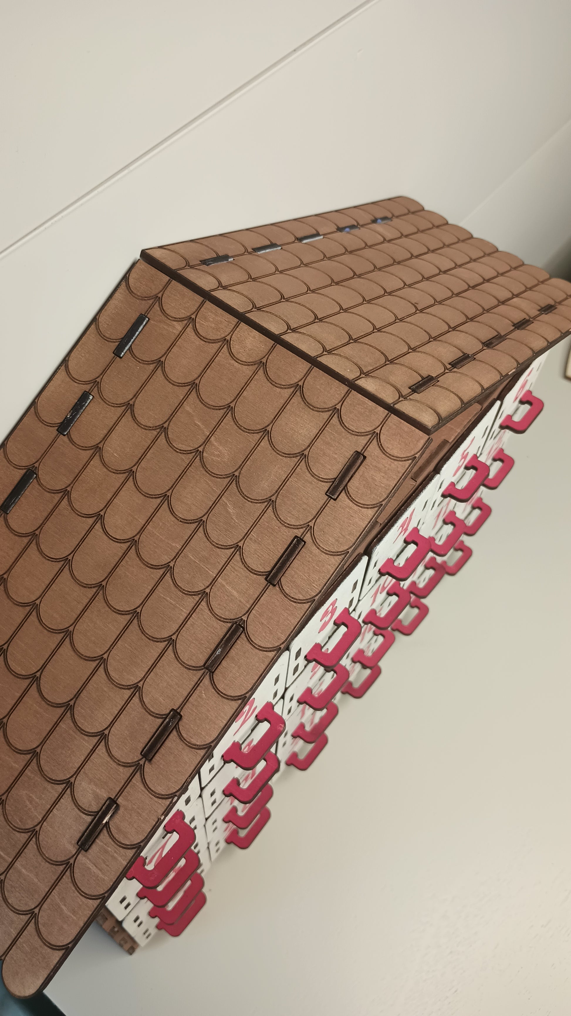 Wooden Fillable Christmas Advent Calendar with Drawers | Handmade home décor - Lasernique