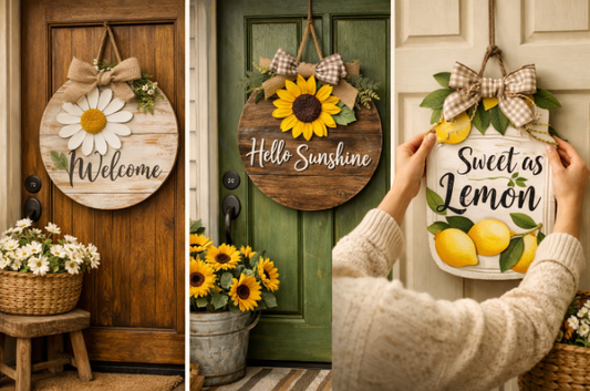 Daisy vs Lemon vs Sunflower Door Hangers: Best Front Door Decor Ideas for Summer