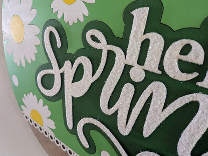 Hello Spring Door Hanger – Daisy Front Door Decor