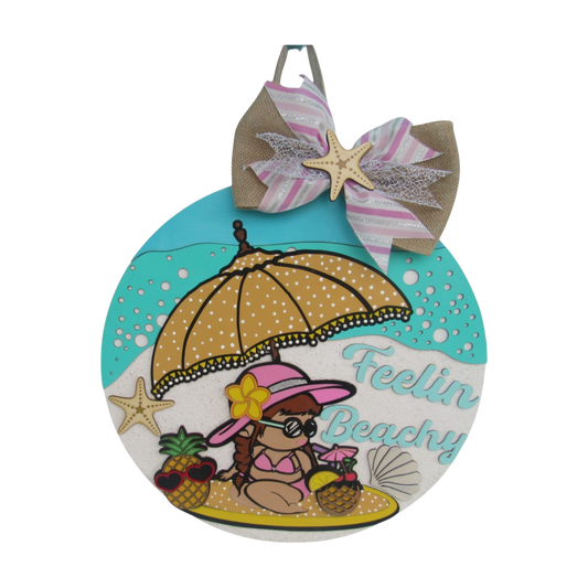 Beach welcome sign for front door decor, beach or vacation home