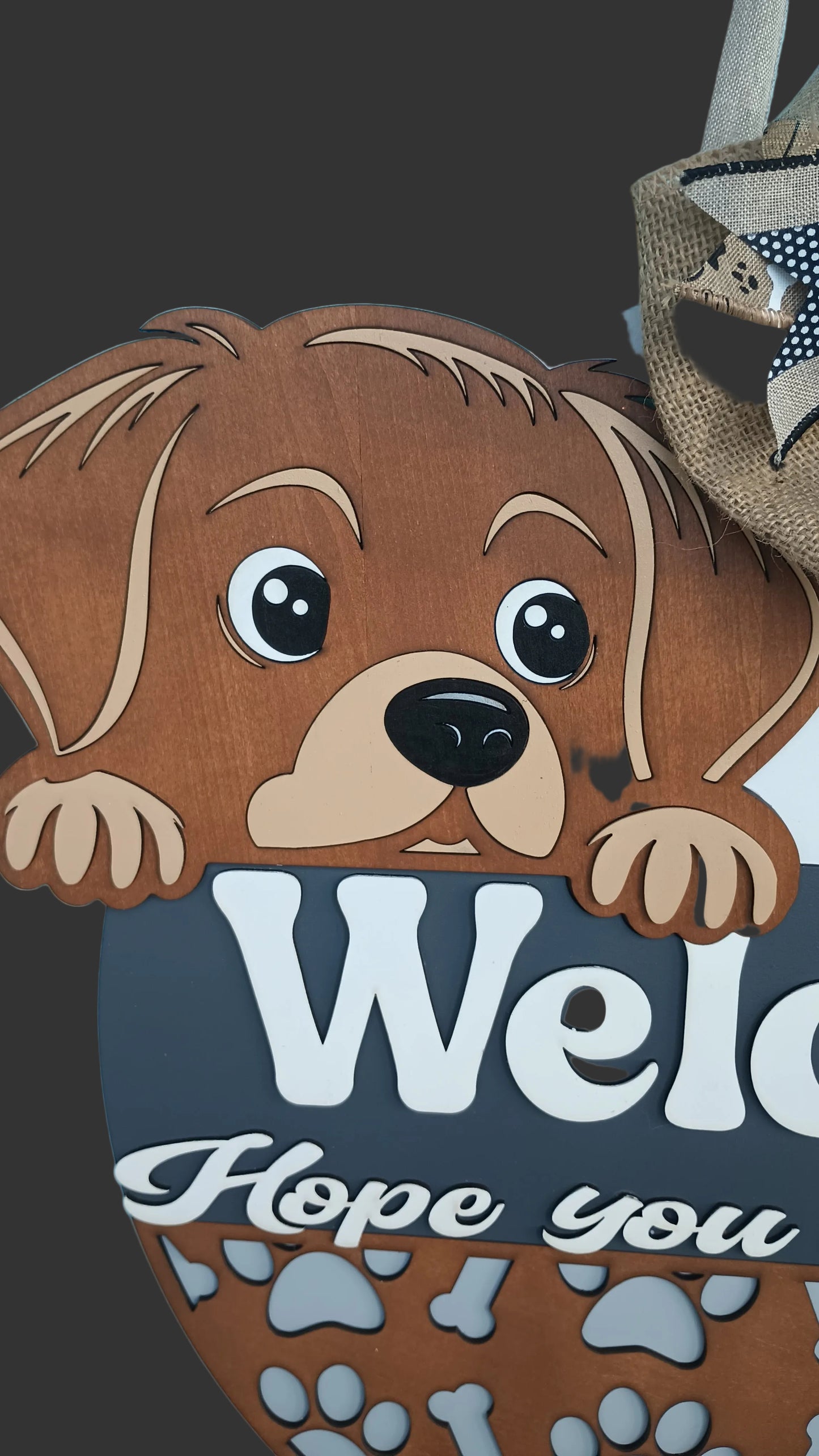 Dog Welcome Door Hanger – Hope You Like Dogs