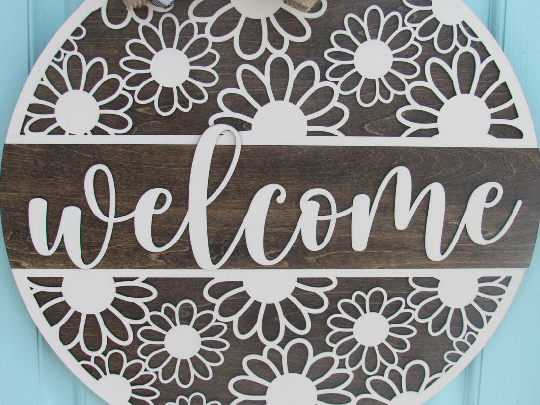 Personalized Door hangers | Welcome Summer Door Hanger - Lasernique