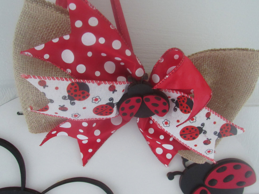 handcrafted ladybug decor