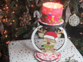 Handmade reindeer candle holder for Christmas decor adding warmth and charm to your home