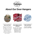 Lasernique door hangers features infographic