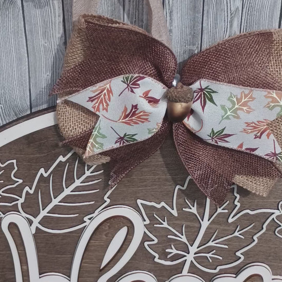 Video of fall harvest door hanger